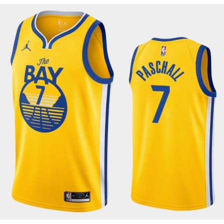 Camiseta Hombre NBA Golden State Warriors Eric Paschall 7 2020-21 Jordan Brand Statement Edition Swingman